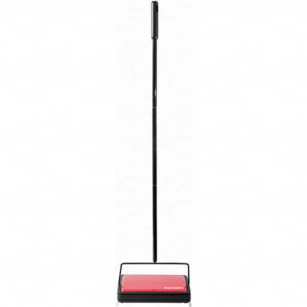 8″ Single Brush Sweeper Manual, Rubber Wheels, Nylon Bristles