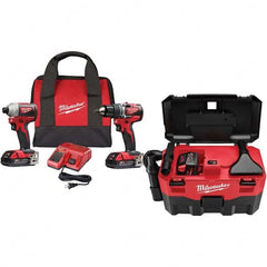 Milwaukee Tool - Cordless Tool Combination Kits Voltage: 18 Tools: Brushless Compact Drill/Driver; Brushless 1/4" Impact Driver - Top Tool & Supply