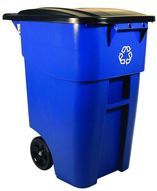 50 Gallon Brute Recycling Container with Lid - Top Tool & Supply