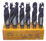 13 Pc. HSS Reduced Shank Drill Set - Top Tool & Supply