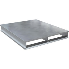 Hvy Duty Alum Solid Top Pallet 4K 42 × 48″ - Exact Industrial Supply