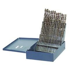 60 Pc. #1 - #60 Wire Gage Cobalt Surface Treated Jobber Drill Set - Top Tool & Supply