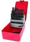 29 Pc. 1/16" - 1/2" by 64ths HSS Surface Treated Jobber Drill Set - Top Tool & Supply