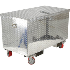 Aluminum Tool Box -Casters/Forks 24 × 60 - Exact Industrial Supply