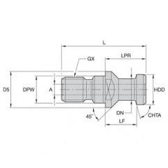 RK 50DVM PULL STUD - Top Tool & Supply