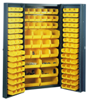 38 x 24 x 72'' (132 Bins Included) - Bin Storage Cabinet - Top Tool & Supply