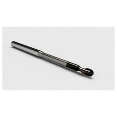 4mm Dia. - 5mm LOC - 57mm OAL 2 FL Ball Nose Carbide End Mill with 5mm Reach-Nano Coated - Top Tool & Supply