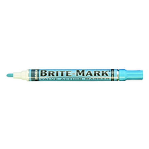 Brite-Mark Paint Marker - Oil Based - Light Blue - Top Tool & Supply