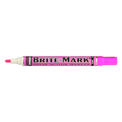 Brite-Mark Paint Marker - Oil Based - Pink - Top Tool & Supply