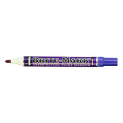 Brite-Mark Paint Marker - Oil Based - Violet - Top Tool & Supply