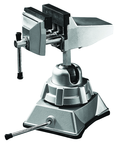 2-3/4" Vacuum Base Vise - Cat Iron - Rotating and Swivel Base - Top Tool & Supply