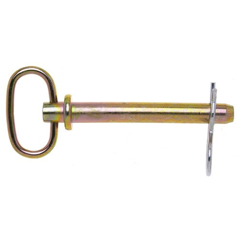 3/8″ × 3″ Hitch Pin with Clip, Yellow Chromate - Top Tool & Supply