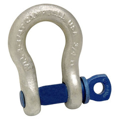 5/16″ Anchor Shackle, Screw Pin, Forged Carbon Steel, Galvanized - Top Tool & Supply