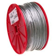 1/4" 7X19 CABLE GALVANIZED WIRE 250 - Top Tool & Supply