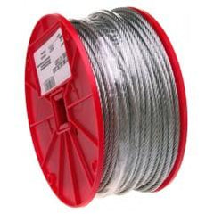 1/8" 7X7 CABLE GALVANIZED WIRE 500 - Top Tool & Supply