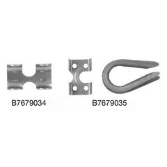 1/2″ Rope Clamp, Zinc Plated, 2 pcs per Bag - Top Tool & Supply