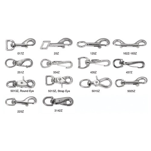 5/8″ Swiveling, Round Eye Bolt Snap, #225Z - Top Tool & Supply