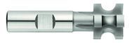 1/4 Radius - 4 x 1 x 3/4 SH -HSS - Concave Milling Cutter-SH Type - 4T - Uncoated - Top Tool & Supply