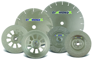 4-1/2 x 5/8-11 - 24 Grit - Diamond X Depressed Center Grinding Wheels - Type 29 - Top Tool & Supply