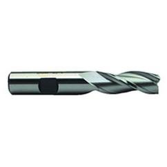 1 Dia. x 4-1/2 Overall Length 3-Flute Square End High Speed Steel SE End Mill-Round Shank-Center Cut-Uncoated - Top Tool & Supply