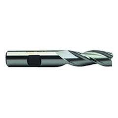 1 Dia. x 4-1/8 Overall Length 3-Flute Square End High Speed Steel SE End Mill-Round Shank-Center Cut-Uncoated - Top Tool & Supply