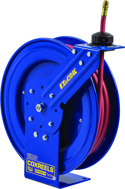 #EZ-P-LP-325 For 3/8" x 25' Hose Safety Series Spring Rewind Hose Reel - Top Tool & Supply