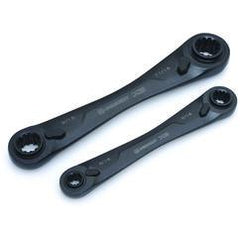 2PC DBL BOX RATCHETING WRENCH SET - Top Tool & Supply