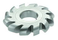 3/32 Radius - 4 x 3/16 x 1-1/4 - HSS - Convex Milling Cutter - Large Diameter - 22T - TiN Coated - Top Tool & Supply