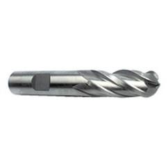 1-1/2" Dia. - 8-1/2" OAL - HSS - Ball End SE EM - 4 FL - Top Tool & Supply