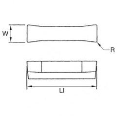 505110 1/8 WOC .010 GROOVING INSERT - Top Tool & Supply