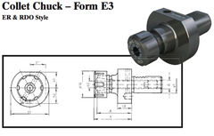 VDI Collet Chuck - Form E3 (ER & RDO Style) - Part #: CNC86 53.40462 - Top Tool & Supply