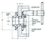 #GGU3001LH - LH Sopko Wheel Adapter w/GL - Top Tool & Supply