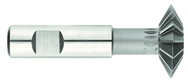1" x 5/16 x 1/2 Shank - HSS - 60 Degree - Double Angle Shank Type Cutter - 12T - TiN Coated - Top Tool & Supply
