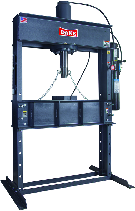 Electrically Operated H-Frame Dura Press - Force 50DA - 50 Ton Capacity - Top Tool & Supply