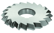 5 x 1 x 1-1/4 - HSS - 90 Degree - Double Angle Milling Cutter - 24T - TiAlN Coated - Top Tool & Supply