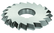 6 x 1 x 1-1/4 - HSS - 90 Degree - Double Angle Milling Cutter - 28T - TiN Coated - Top Tool & Supply