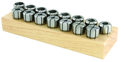 DA100 15 Piece Collet Set - Range: 1/8" - 9/16" by 32nd - Top Tool & Supply