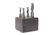 4 Pc. HSS Single-End End Mill Set - Top Tool & Supply