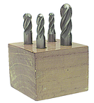 4 Pc. HSS Ball Nose Single-End End Mill Set - Top Tool & Supply