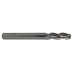 1/2 TuffCut AL 3 Fl Ctr Cut Ball Al End Mill Necked - Top Tool & Supply