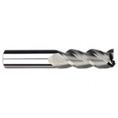 3/16" Dia. - 9/16 LOC - 2" OAL - 3 FL Carbide S/E HP End Mill-Uncoated - Top Tool & Supply