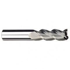 1/4" Dia. - 3/4" LOC - 2-1/2" OAL - 3 FL Carbide S/E HP End Mill-Uncoated - Top Tool & Supply