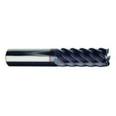 5/8" Dia. - 1-5/8" LOC - 3-1/2" OAL - 6 FL Carbide S/E HP End Mill-TiAlN-x - Top Tool & Supply