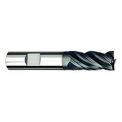 1/2" Dia. - 1-1/4" LOC - 3" OAL - 4 FL Carbide S/E HP End Mill-AlTiNx - Top Tool & Supply