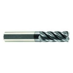 1/2" Dia. - 2-1/8" LOC - 4" OAL - 5 FL Carbide S/E HP End Mill-AlCrN-X - Top Tool & Supply