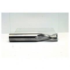 7mm Dia. x 63mm Overall Length 2-Flute Square End Solid Carbide SE End Mill-Round Shank-Center Cut-TiN - Top Tool & Supply