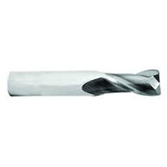 1/2 Dia. x 3 Overall Length 2-Flute .030 C/R Solid Carbide SE End Mill-Round Shank-Center Cut-TiCN - Top Tool & Supply