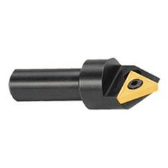 60° Point - 1-1/4" Min - 3/4" SH - Indexable Countersink & Chamfering Tool - Top Tool & Supply