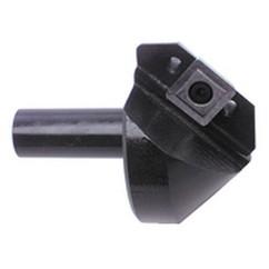 82° Point - 1/4" Min - 1/2" SH - Indexable Countersink & Chamfering Tool - Top Tool & Supply