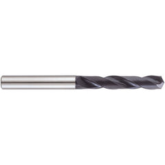 18.6 mm Dia. × 20 mm Shank × 79 mm Flute Length × 131 mm OAL, 3xD, 140°, TiAlN, 2 Flute, External Coolant, Straight Solid Carbide Drill - Exact Industrial Supply